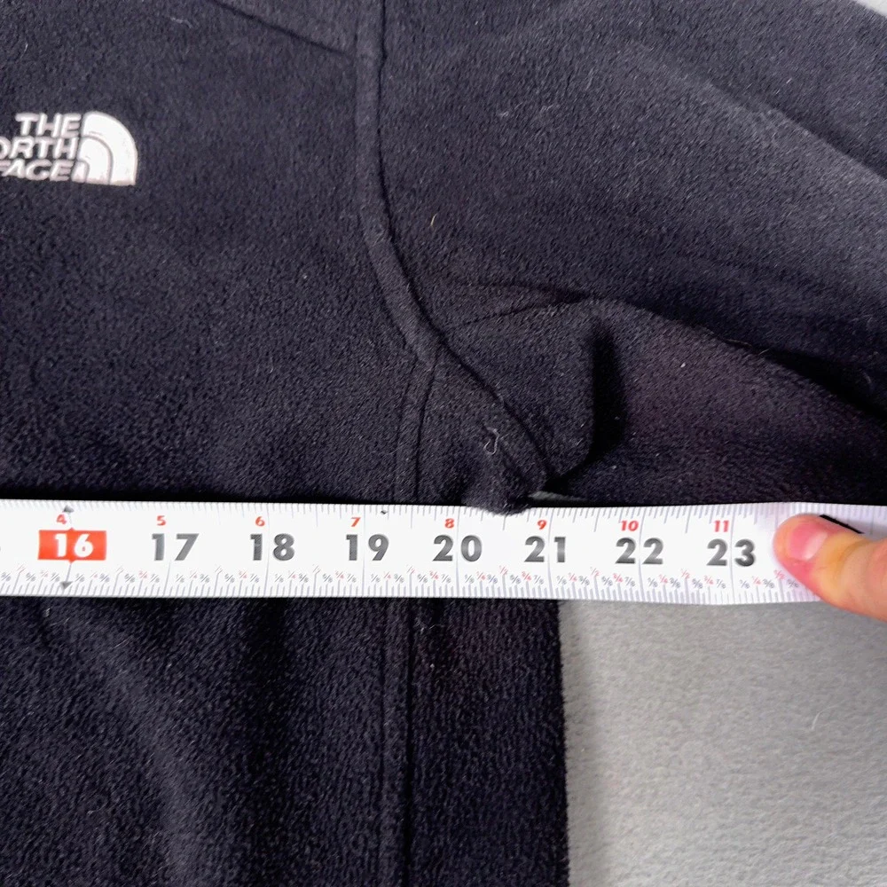 The North Face Mens Full Zip Fleece Jacket Black Medium Zip In Compatible